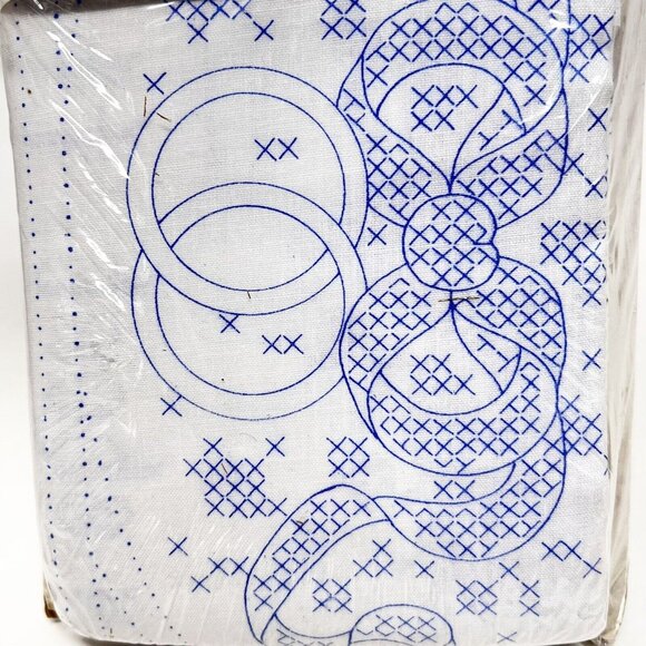 WonderArt Anniversary /Wedding Lap Quilt/Wall Hanging Kit 36”X 36” New Old Stock - Picture 5 of 8